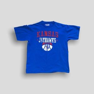 Kansas Jayhawks Basketball T-Shirt Size Large